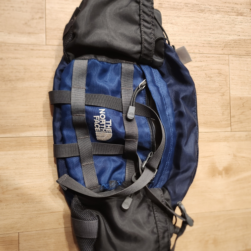The North Face Men's Blue and Black Bag